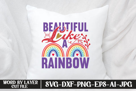 Beautiful Like A Rainbow SVG DESIGN SVG MStudio 