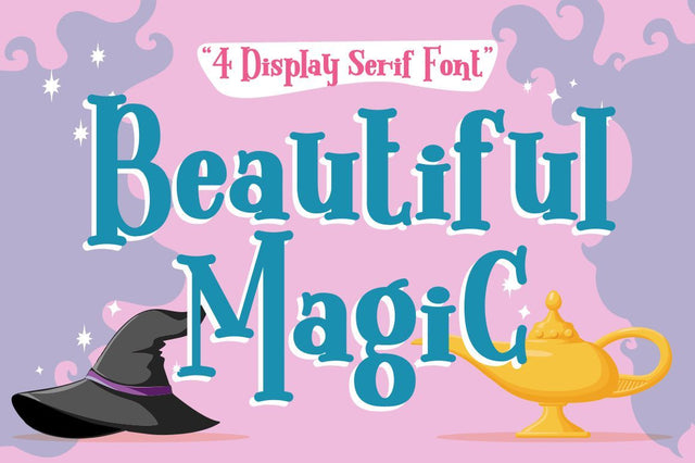 Beautiful Magic - 4 Display Serif Font Font PutraCetol Studio 
