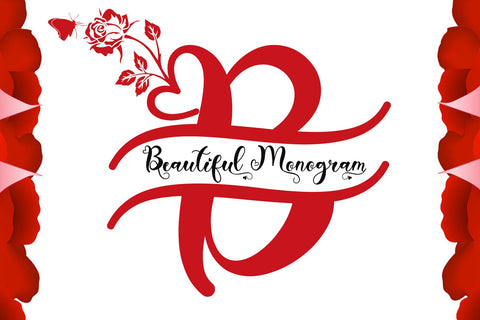 Beautiful Monogram Font Prasetya Letter 