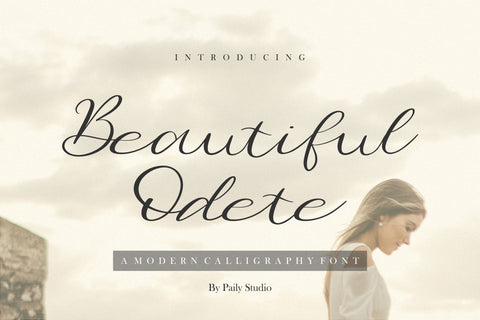 Beautiful Odete Modern Calligraphy Font Font Paily Studio 