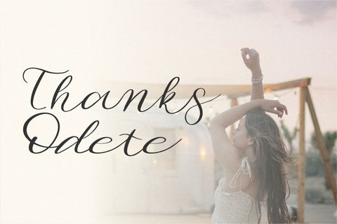 Beautiful Odete Modern Calligraphy Font Font Paily Studio 