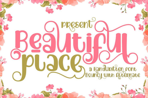 Beautiful Place Font JH-CreativeFont 
