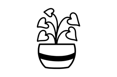 Beautiful Plants In Pots SVG SVG Masyafi Studio 