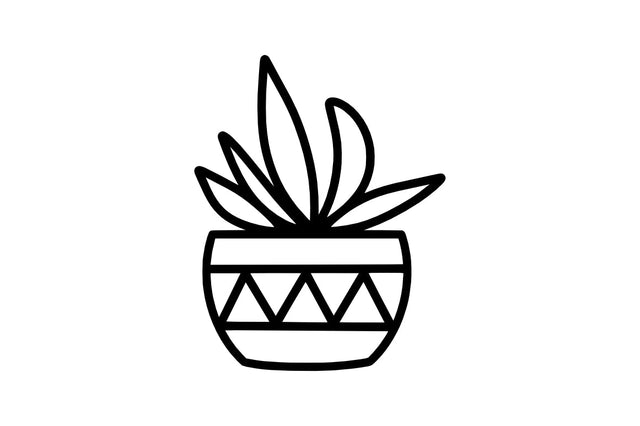 Beautiful Plants In Pots SVG SVG Masyafi Studio 