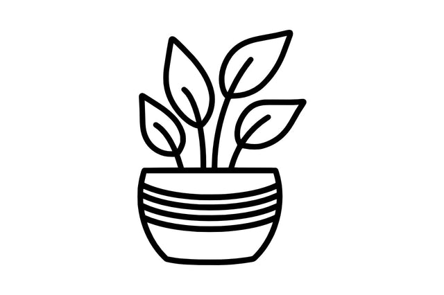Beautiful Plants In Pots SVG SVG Masyafi Studio 