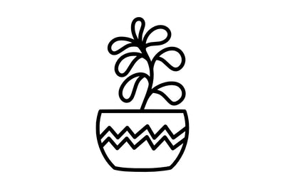 Beautiful Plants In Pots SVG SVG Masyafi Studio 
