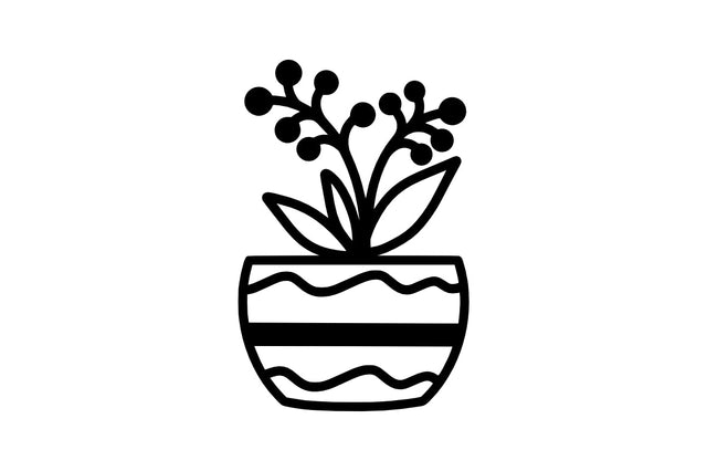 Beautiful Plants In Pots SVG SVG Masyafi Studio 
