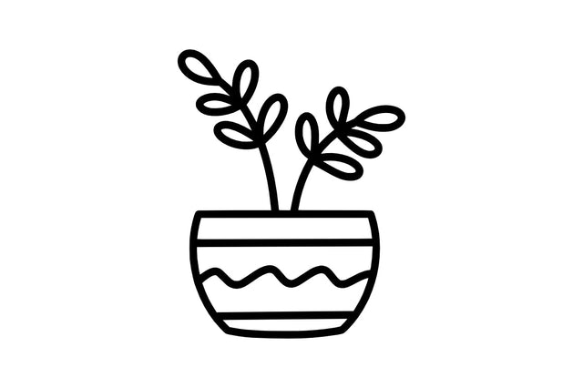 Beautiful Plants In Pots SVG SVG Masyafi Studio 
