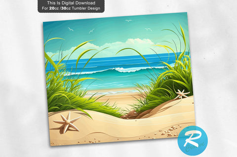 Beautiful Summer 20 oz / 30 oz Tumbler PNG Sublimation Regulrcrative 