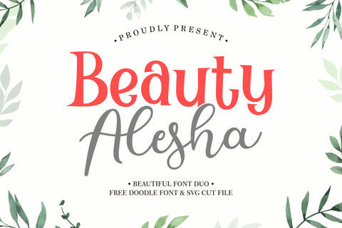 Beauty Alesha Font Holydie Studio 
