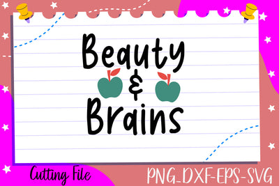 Beauty and Brains SVG thesvgfactory 