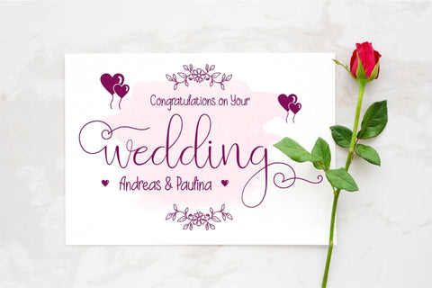 Beauty and Love Font Duo Font PutraCetol Studio 