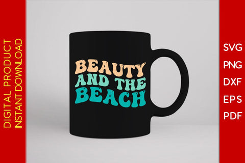 Beauty And The Beach Retro Summer Vacation SVG PNG PDF Cut File SVG Creativedesigntee 