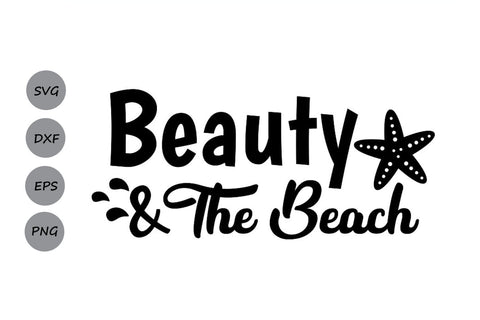 Beauty And The Beach| Summer Beach SVG Cutting Files SVG CosmosFineArt 