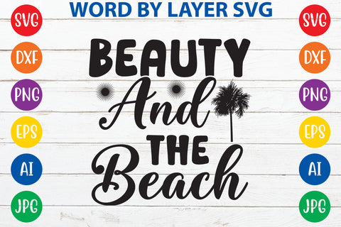 Beauty and the beach, Summer SVG Design SVG Rafiqul20606 