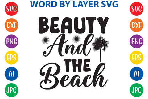 Beauty and the beach, Summer SVG Design SVG Rafiqul20606 