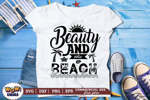 Beauty and the beach svg, beach svg,beach svg files for cricut,kids beach svg,beach svg file,summer beach svg,svg beach,beach girl svg,beach boy svg,summer shirt design SVG Wowsvgstudio 
