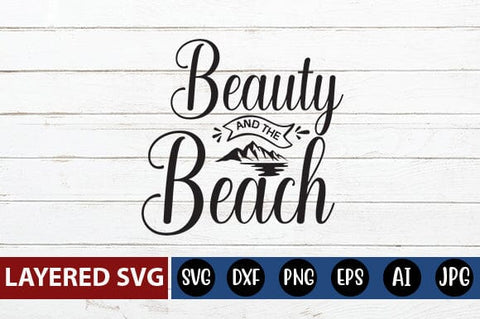 Beauty and The Beach Svg Cut File SVG Blessedprint 