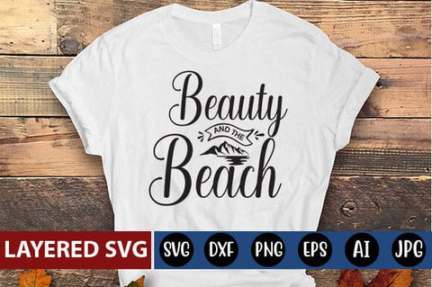 Beauty and The Beach Svg Cut File SVG Blessedprint 