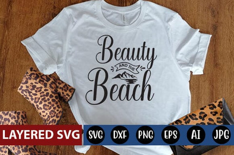 Beauty and The Beach Svg Cut File SVG Blessedprint 