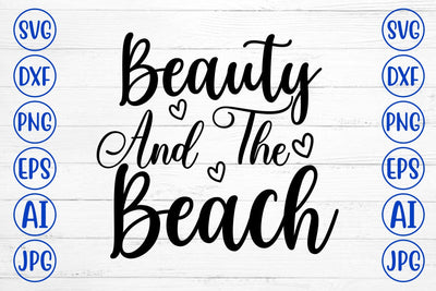 Beauty And The Beach SVG Cut File SVG Syaman 