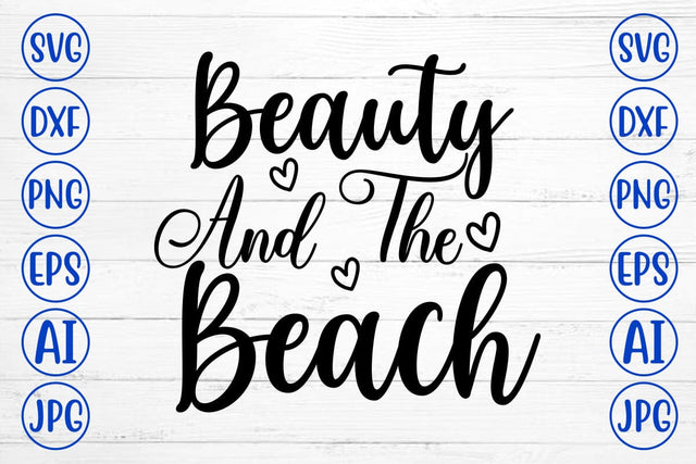 Beauty And The Beach SVG Cut File SVG Syaman 