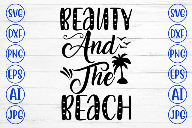 Beauty And The Beach SVG Cut File SVG Syaman 