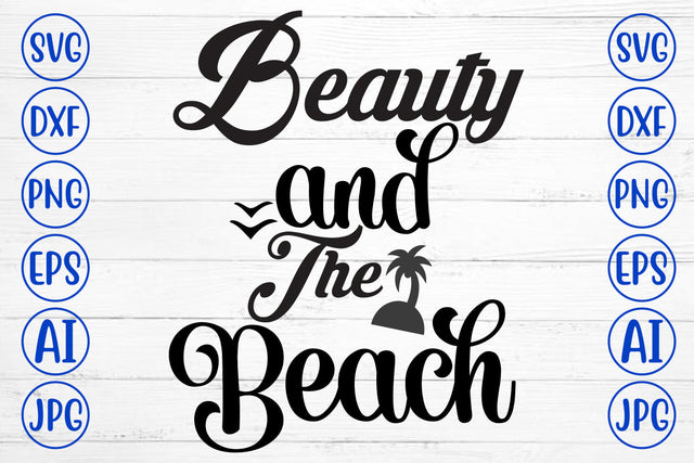 Beauty And The Beach SVG Cut File SVG Syaman 