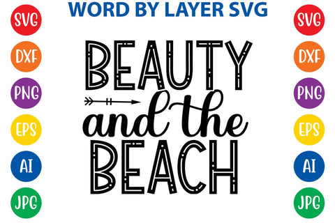 Beauty And The Beach SVG Design SVG Rafiqul20606 