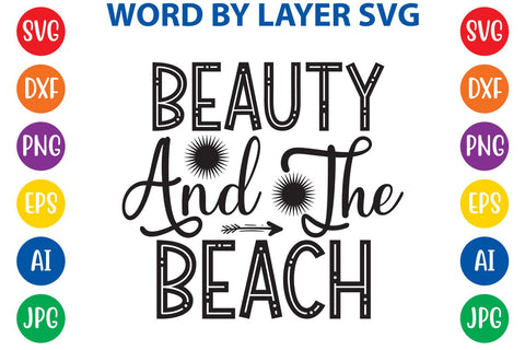Beauty and the beach SVG Design SVG Rafiqul20606 