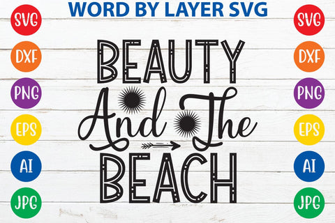 Beauty and the beach SVG Design SVG Rafiqul20606 