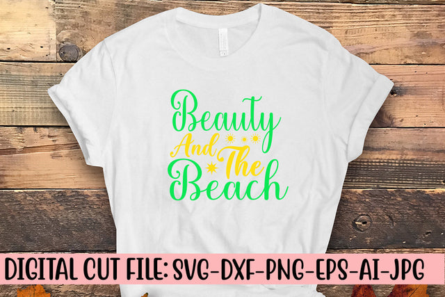 Beauty And The Beach SVG Design SVG Syaman 