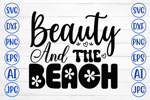 Beauty And The Beach SVG Design SVG Syaman 