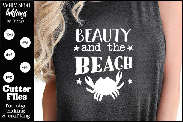 Beauty and The Beach SVG SVG Whimsical Inklings 