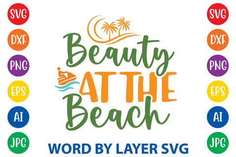 Beauty At The Beach SVG Design SVG Rafiqul20606 