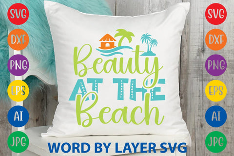 Beauty At The Beach SVG Design SVG Rafiqul20606 