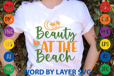 Beauty At The Beach SVG Design SVG Rafiqul20606 