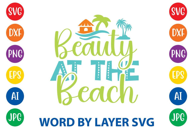 Beauty At The Beach SVG Design SVG Rafiqul20606 