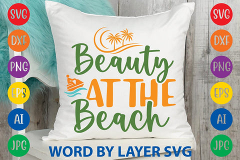 Beauty At The Beach SVG Design SVG Rafiqul20606 