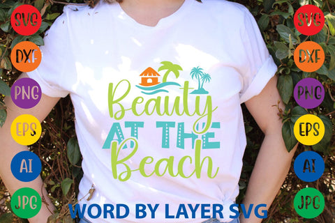 Beauty At The Beach SVG Design SVG Rafiqul20606 