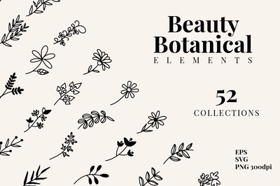 Beauty Botanical Elements SVG Masyafi Studio 