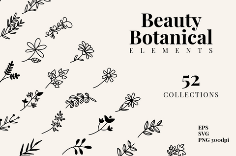 Beauty Botanical Elements SVG Masyafi Studio 
