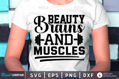 Beauty brains and muscles SVG SVG Regulrcrative 