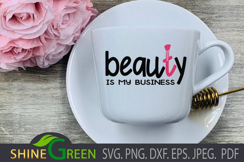Beauty Business SVG - Women, Girls, Youtubers SVG Shine Green Art 