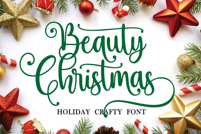 Beauty Christmas Font Mozarella 