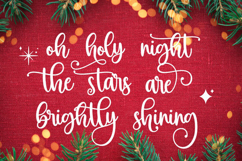 Beauty Christmas Font Mozarella 
