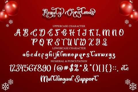 Beauty Christmas Font Sakha Design Studio 