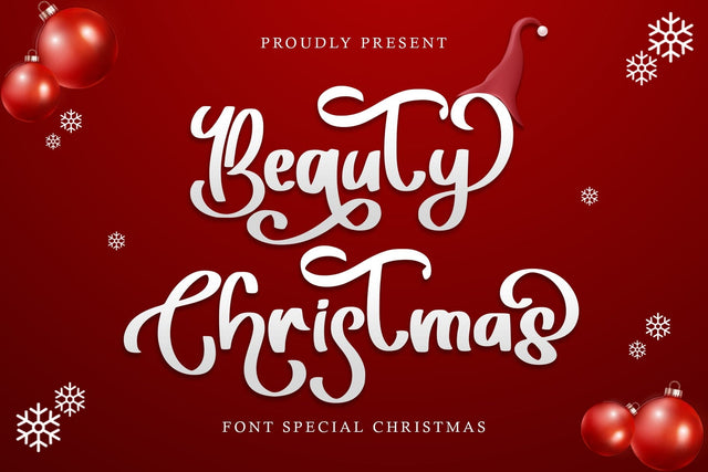 Beauty Christmas Font Sakha Design Studio 