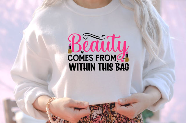 Beauty comes from within this bag SVG SVG DESIGNISTIC 