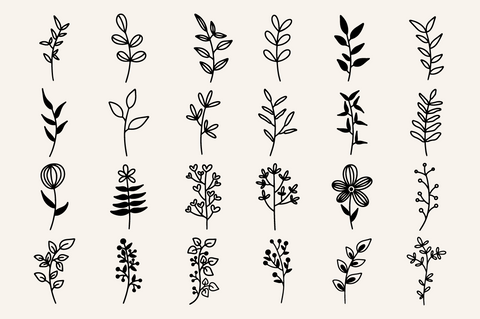 Beauty Floral Elements SVG Masyafi Studio 